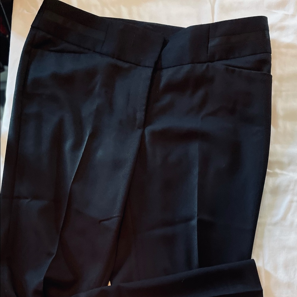 WHBM black dress pants/trousers flare leg EUC 10R